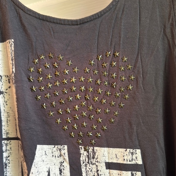 Garage Gray “I <3 Me More” Tank Top with Side Tie Details - Picture 5 of 9